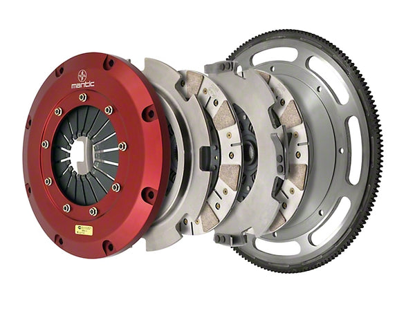 Mantic Clutch 9000 Series Twin Disc Ceremetallic Clutch Kit with 8-Bolt Flywheel; 23-Spline